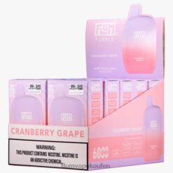 FLUM PEBBLES 6000 Züge 10 Packungen Cranberry-Traube F62X828 Flum Vape Kaufen