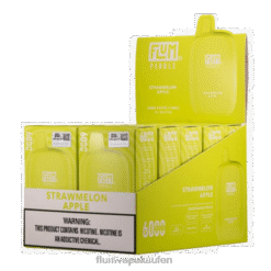 FLUM PEBBLES 6000 Züge 10 Packungen Erdbeer-Apfel F62X879 Flum Pebble Store