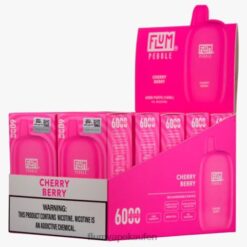 FLUM PEBBLES 6000 Züge 10 Packungen Kirschbeere F62X821 Flum Vape Store