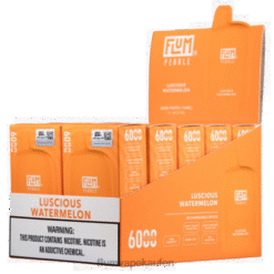 FLUM PEBBLES 6000 Züge 10 Packungen köstliche Wassermelone F62X851 Flum E Zigarette