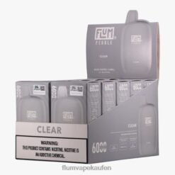 FLUM PEBBLES 6000 Züge 10 Packungen klar F62X823 Flum Pebble Vape