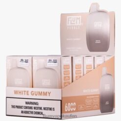 FLUM PEBBLES 6000 Züge 10 Packungen weißes Gummi F62X888 Flum Pebble Store