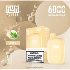 FLUM PEBBLES 6000 Züge Vanilleeis F62X884 Flum Vape Store