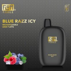 FLUM PEBBLES 6000 Züge blaues Razz eisig F62X814 Flum Pebble Vape