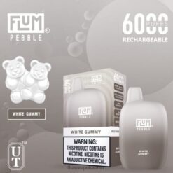 FLUM PEBBLES 6000 Züge weißes Gummi F62X887 Flum E Zigarette